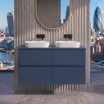 Delphi Penthouse 1200mm 4-Drawer Wall Hung Countertop Vanity Unit | Product Image