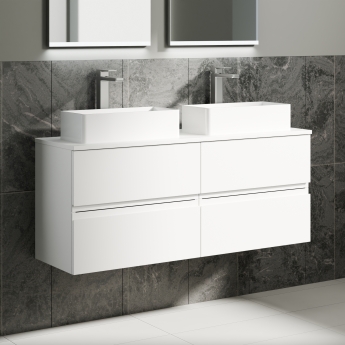 Delphi Penthouse 1200mm 4-Drawer Wall Hung Countertop Vanity Unit | Product Image