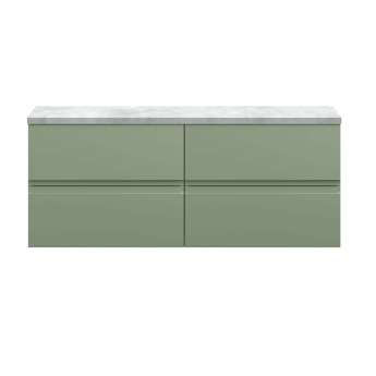 Delphi Penthouse 1200mm 4-Drawer Wall Hung Premium Countertop Vanity Unit | Product Image
