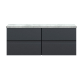 Delphi Penthouse 1200mm 4-Drawer Wall Hung Premium Countertop Vanity Unit | Product Image