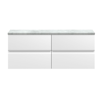 Delphi Penthouse 1200mm 4-Drawer Wall Hung Premium Countertop Vanity Unit | Product Image