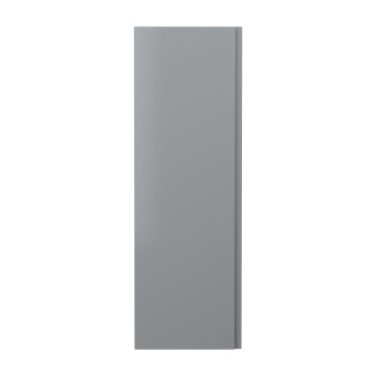 Delphi Penthouse Satin Grey 400mm 1-Door Wall Hung Tall Unit | Product Image