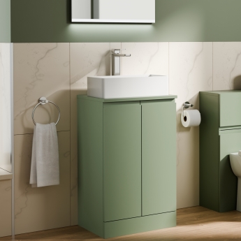 Delphi Penthouse 500mm 2-Door Floor Standing Countertop Vanity Unit | Product Image