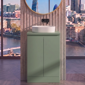 Delphi Penthouse 500mm 2-Door Floor Standing Countertop Vanity Unit | Product Image