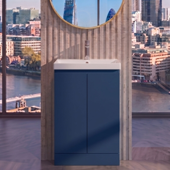 Delphi Penthouse 500mm 2-Door Floor Standing Vanity Unit (inc Basin) | Product Image
