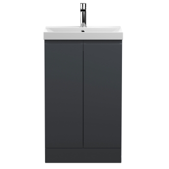 Delphi Penthouse 500mm 2-Door Floor Standing Vanity Unit (inc Basin) | Product Image