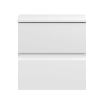 Delphi Penthouse 500mm 2-Drawer Wall Hung Countertop Vanity Unit | Product Image