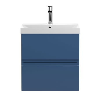 Delphi Penthouse 500mm 2-Drawer Wall Hung Vanity Unit (inc Basin) | Product Image
