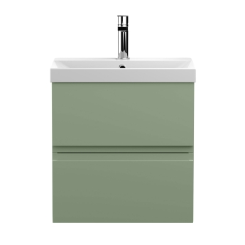 Delphi Penthouse 500mm 2-Drawer Wall Hung Vanity Unit (inc Basin) | Product Image