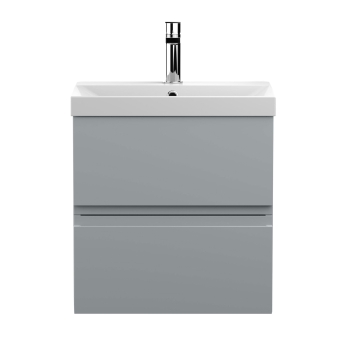 Delphi Penthouse 500mm 2-Drawer Wall Hung Vanity Unit (inc Basin) | Product Image