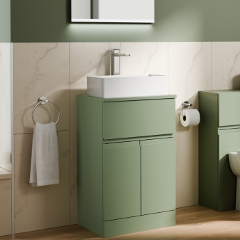 Delphi Penthouse 500mm 2-Door 1-Drawer Floor Standing Countertop Vanity Unit | Product Image