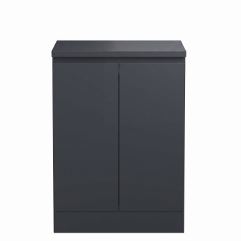 Delphi Penthouse 600mm 2-Door Floor Standing Countertop Vanity Unit | Product Image