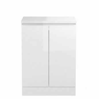 Delphi Penthouse 600mm 2-Door Floor Standing Countertop Vanity Unit | Product Image