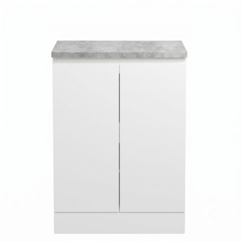Delphi Penthouse 600mm 2-Door Floor Standing Premium Countertop Vanity Unit | Product Image
