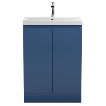 Delphi Penthouse 600mm 2-Door Floor Standing Vanity Unit (inc Basin) | Product Image