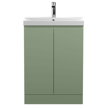 Delphi Penthouse 600mm 2-Door Floor Standing Vanity Unit (inc Basin) | Product Image