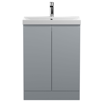 Delphi Penthouse 600mm 2-Door Floor Standing Vanity Unit (inc Basin) | Product Image