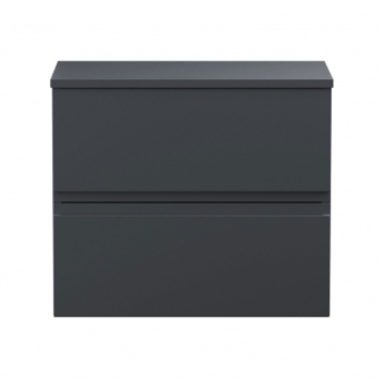 Delphi Penthouse 600mm 2-Drawer Wall Hung Countertop Vanity Unit | Product Image