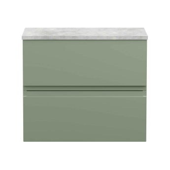 Delphi Penthouse 600mm 2-Drawer Wall Hung Premium Countertop Vanity Unit | Product Image