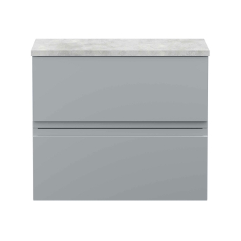 Delphi Penthouse 600mm 2-Drawer Wall Hung Premium Countertop Vanity Unit | Product Image