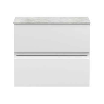 Delphi Penthouse 600mm 2-Drawer Wall Hung Premium Countertop Vanity Unit | Product Image