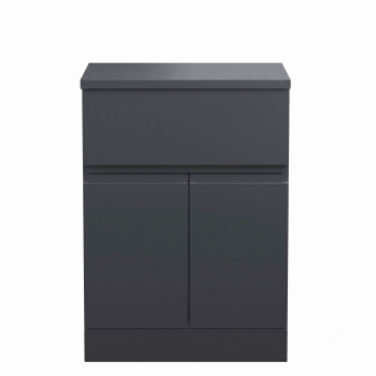 Delphi Penthouse 600mm 2-Door 1-Drawer Floor Standing Countertop Vanity Unit | Product Image