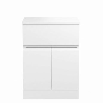 Delphi Penthouse 600mm 2-Door 1-Drawer Floor Standing Countertop Vanity Unit | Product Image