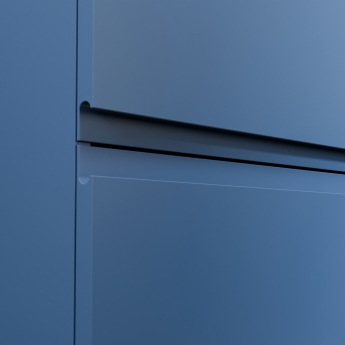 Delphi Penthouse Satin Blue 800mm 2-Drawer Wall Hung Countertop Vanity Unit | Product Image