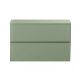 Delphi Penthouse 800mm 2-Drawer Wall Hung Countertop Vanity Unit | Product Image