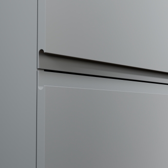 Delphi Penthouse Satin Grey 800mm 2-Drawer Wall Hung Countertop Vanity Unit | Product Image