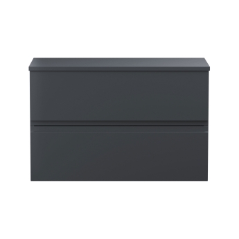 Delphi Penthouse 800mm 2-Drawer Wall Hung Countertop Vanity Unit | Product Image