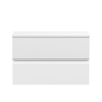 Delphi Penthouse 800mm 2-Drawer Wall Hung Countertop Vanity Unit | Product Image