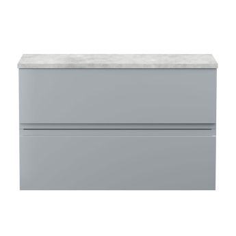 Delphi Penthouse 800mm 2-Drawer Wall Hung Premium Countertop Vanity Unit | Product Image