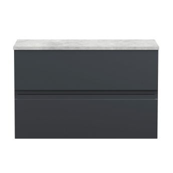 Delphi Penthouse 800mm 2-Drawer Wall Hung Premium Countertop Vanity Unit | Product Image