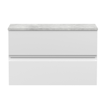 Delphi Penthouse 800mm 2-Drawer Wall Hung Premium Countertop Vanity Unit | Product Image