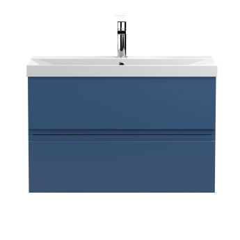 Delphi Penthouse 800mm 2-Drawer Wall Hung Vanity Unit (inc Basin) | Product Image