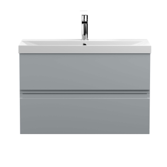 Delphi Penthouse 800mm 2-Drawer Wall Hung Vanity Unit (inc Basin) | Product Image