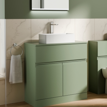 Delphi Penthouse 800mm 2-Door 1-Drawer Floor Standing Countertop Vanity Unit | Product Image