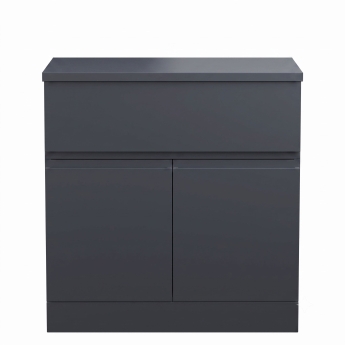 Delphi Penthouse 800mm 2-Door 1-Drawer Floor Standing Countertop Vanity Unit | Product Image