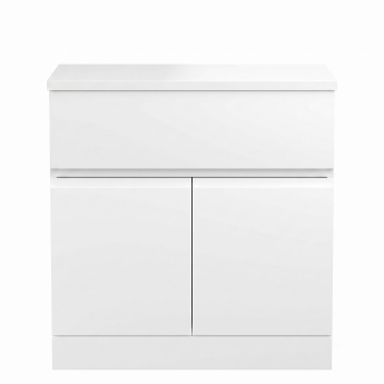Delphi Penthouse 800mm 2-Door 1-Drawer Floor Standing Countertop Vanity Unit | Product Image