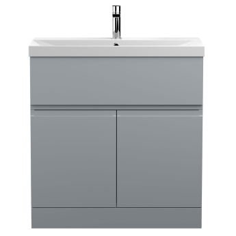 Delphi Penthouse 800mm 2-Door 1-Drawer Floor Standing Vanity Unit (inc Basin) | Product Image