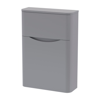 Delphi Polaris Satin Grey 550mm Back to Wall Toilet WC Unit | Product Image