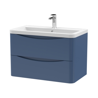 Delphi Polaris 800mm 2-Drawer Wall Hung Vanity Unit (inc Basin) | Product Image