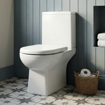 Delphi Prism Close Coupled Toilet (inc Soft Close Seat) | Product Image
