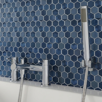 Delphi Quay Chrome Bath Shower Mixer Tap with Kit | Product Image