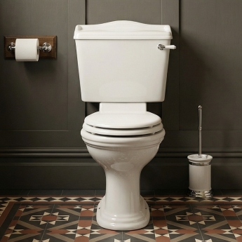 Delphi Sterling Traditional Close Coupled Toilet (inc Standard White Seat) | Product Image