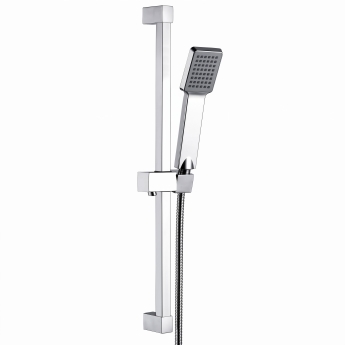 Delphi Swanley Thermostatic Square Bar Mixer Shower with Shower Kit - Chrome | Product Image