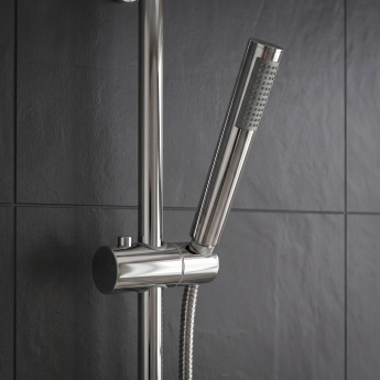 Delphi Theory Chrome Dual Concealed Shower Set with Premium Riser Kit | Product Image