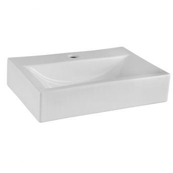 Delphi Tite Wall Hung 2-Door Vanity Unit with Basin 460mm Wide - Gloss White