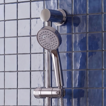 Delphi Twerton Thermostatic Triple Concealed Mixer Shower with Shower Kit + Fixed Shower Head - Chrome | Product Image